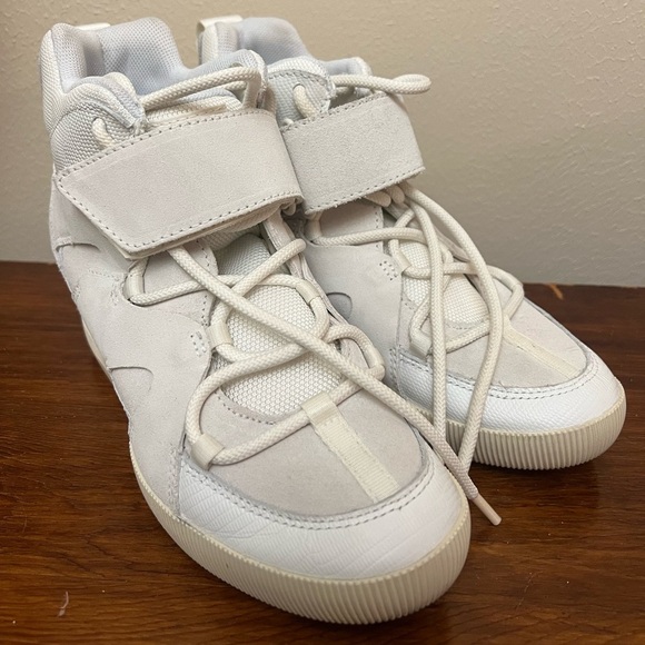 Sorel Out ’N About White Wedge Hi Top Sneaker Minimalist Streetwear Athleisure 8 - Picture 2 of 9